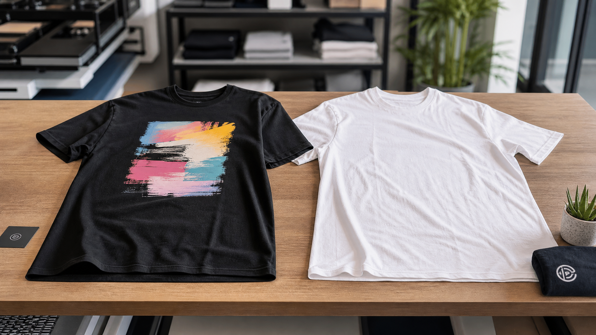 AS Colour Premium Blank im Vergleich zu günstigen Basic T-Shirts für hochwertigen DTG-Druck