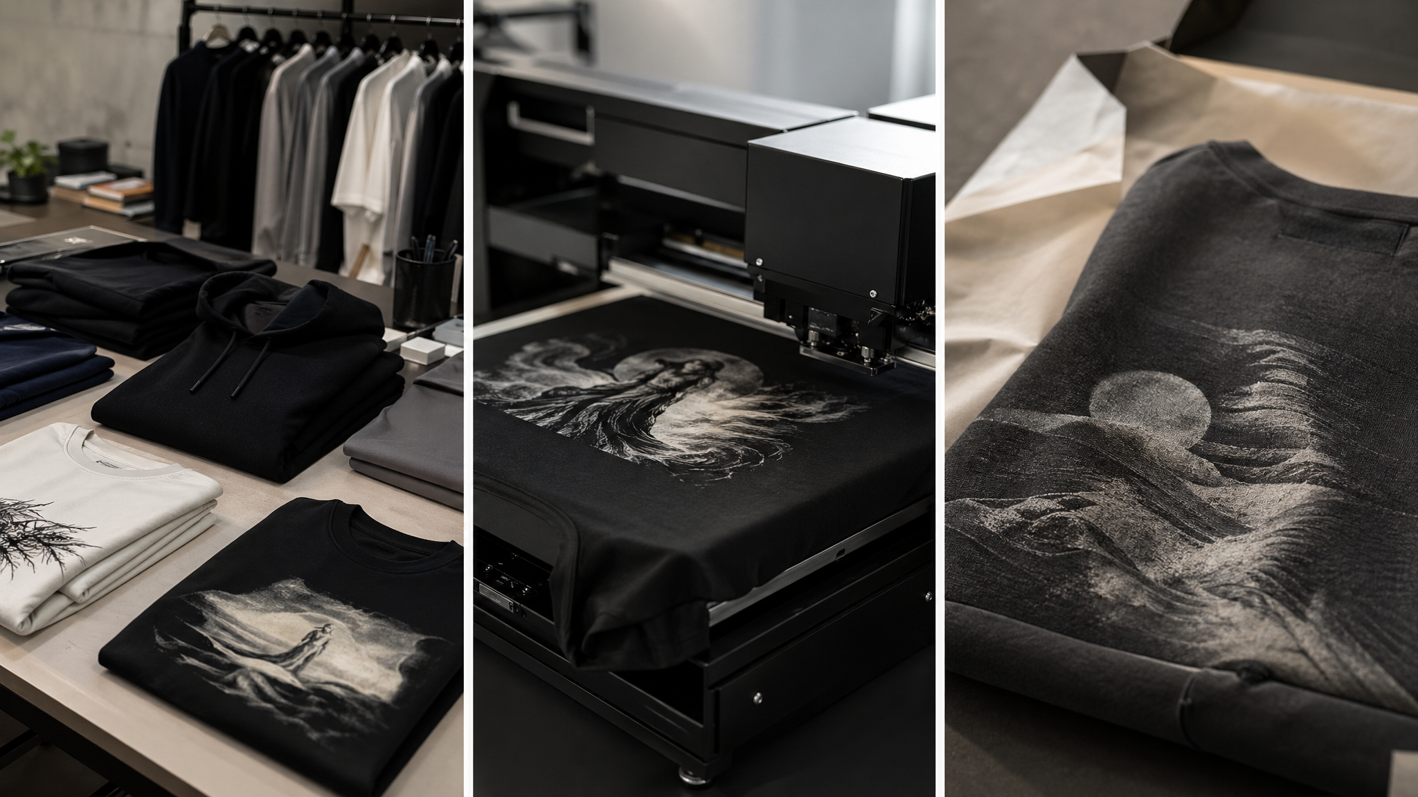 Print-on-Demand für Streetwear Brands mit Premium Blanks und bedruckten Samples
