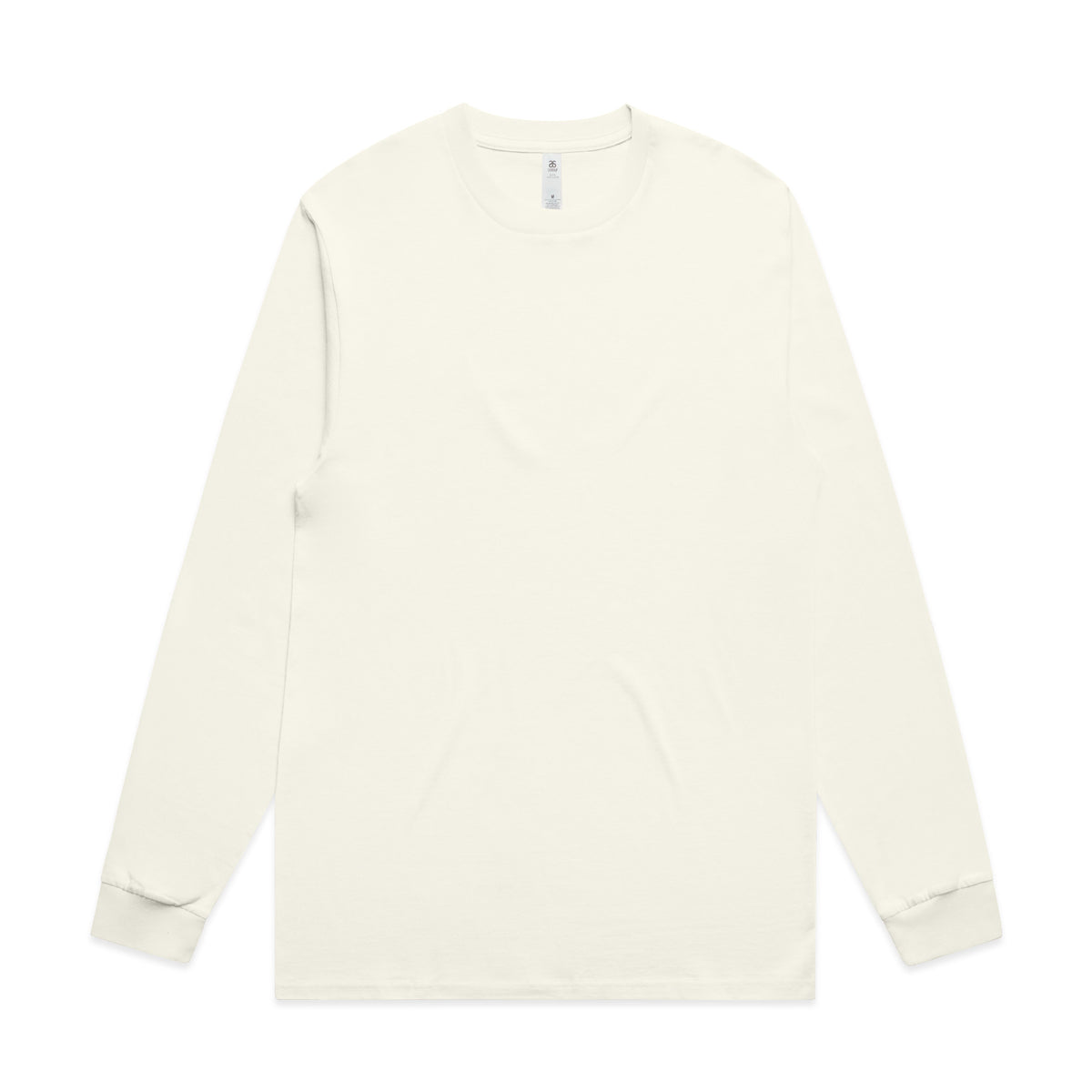 Block LS Tee in Ecru - Vorderansicht