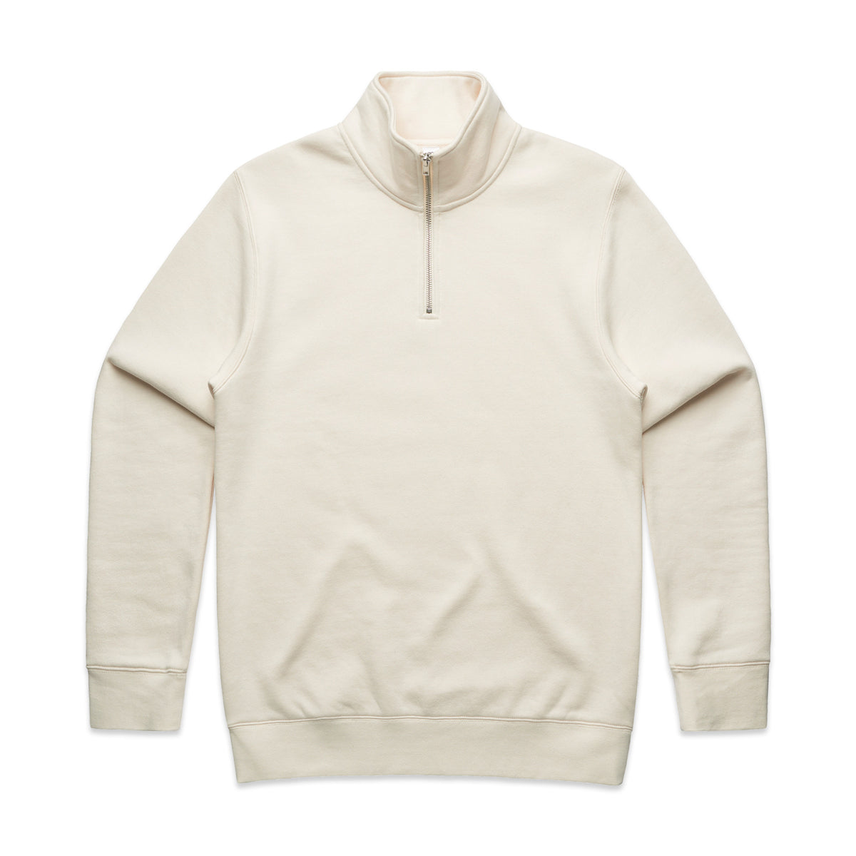 Half Zip Crew in Ecru - Vorderansicht