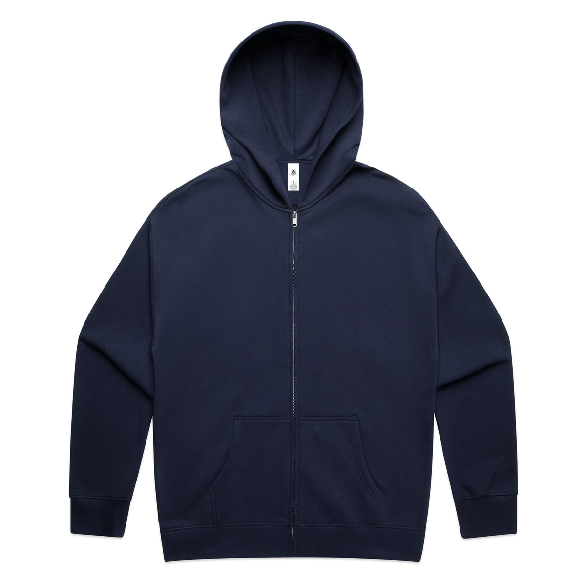 Relax Zip Hood in Ink Blue - Vorderansicht