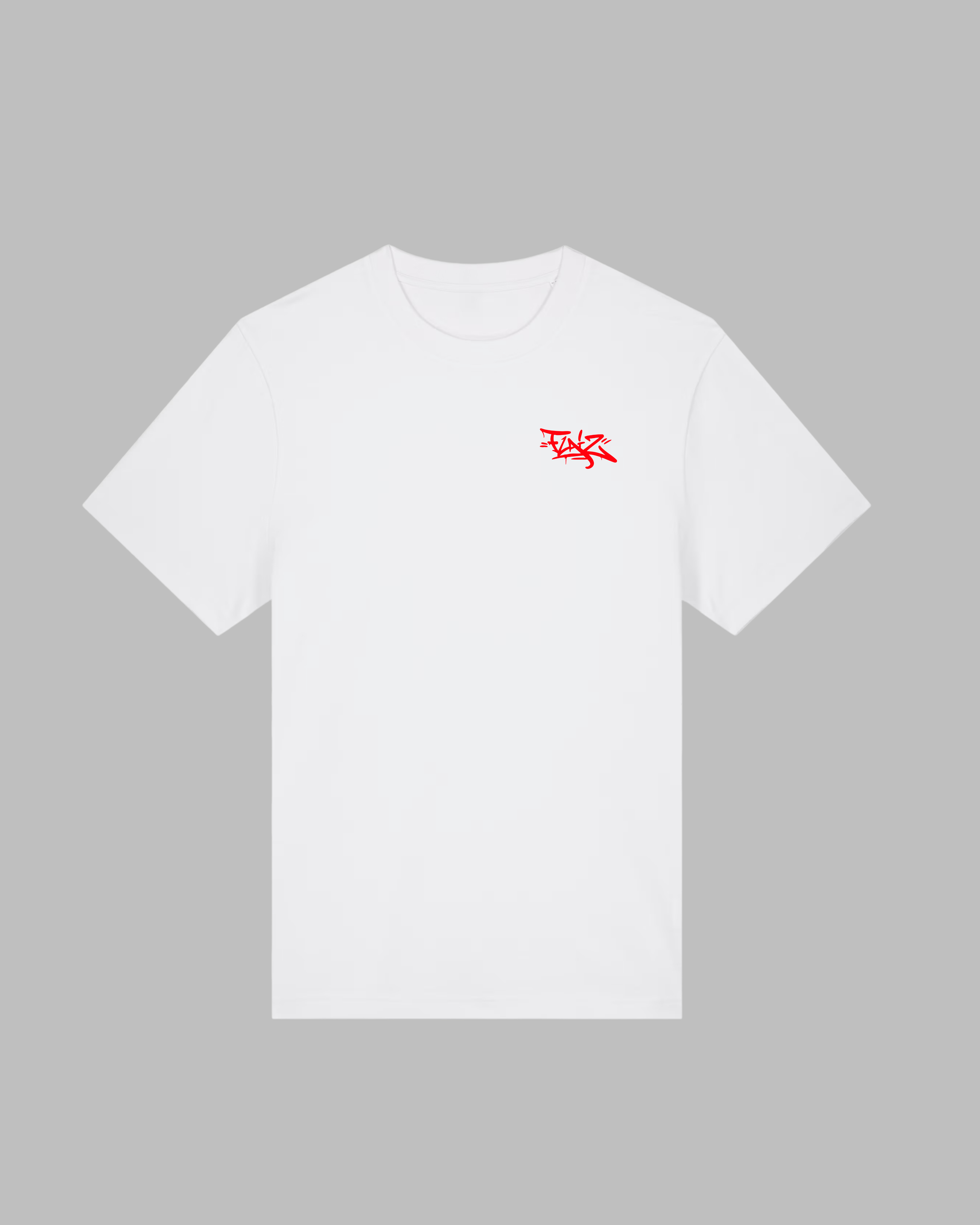 Burning Car T-Shirt - white