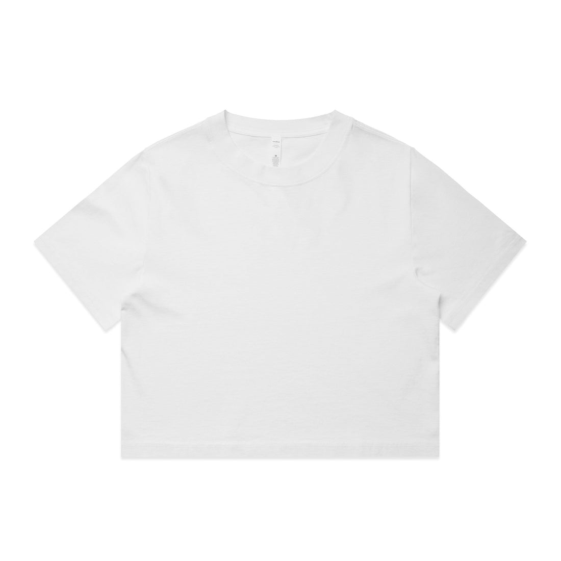 AS Colour 4089 Wo's Heavy Faded Crop Tee in Faded White - Vorderansicht
