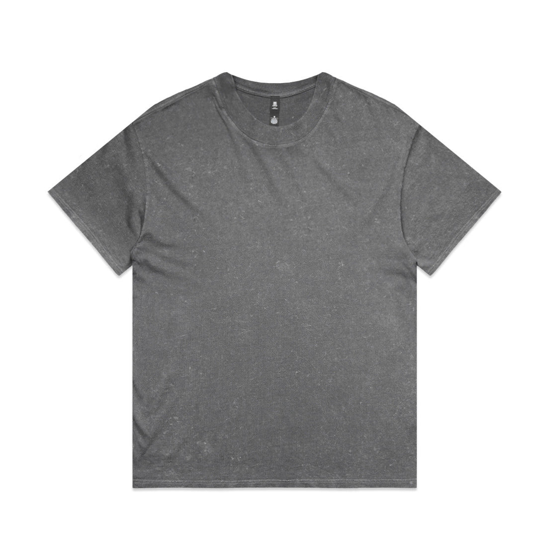 AS Colour 5085 Stone Wash Heavy Tee in Coal Stone - Vorderansicht