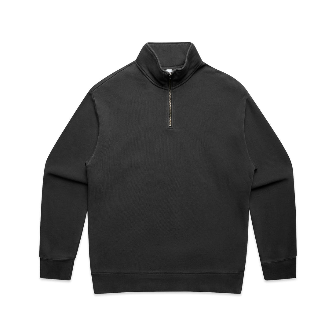 AS Colour 5167 Relax Faded Half Zip in Faded Black - Vorderansicht